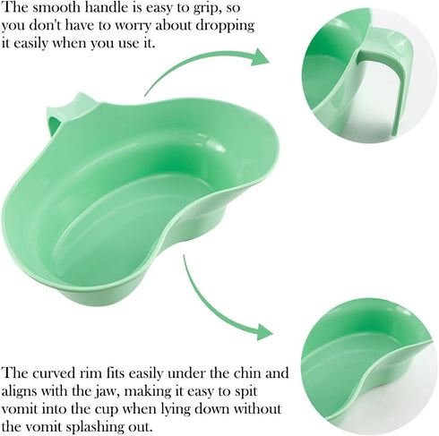 Bedside Mouthwash Cup, Patient Mouthwash Cup, Dental Emesis Plastic Trays for Elderly...