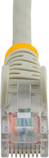StarTech.com Cat5e Ethernet Cable - 1 ft - Gray- Patch Cable - Snagless Cat5e Cable - Short Network Cable - Ethernet Cord - Cat 5e Cable - 1ft (45...