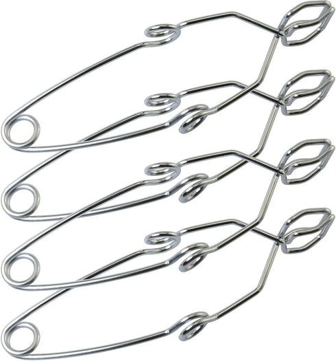 4pcs Steel Wire Test Tube Clamp 145mm Fit for 5-40mm Tube for Laboratory Experiment Testing Holder Tool...
