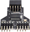 xiwai Motherboard 9pin USB 2.0 Header 1 to 2 Female Extension HUB Connector Adapter Port Multilier...