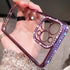 Casechics Compatible with iPhone Case,Luxury Glitter Bling Sparkly Diamond Electro Plated Frame Edge Border Full Body Protective Clear Soft Shockp...