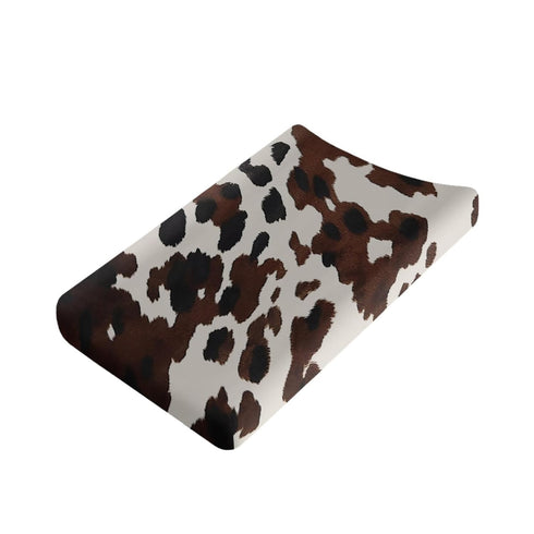 Brown Cows Print Fashion Changing Pad Covers for Baby Boys and Girls,Ultra Soft Breathable Diaper Changing Table Covers-32''x16"-Newborn Essential...
