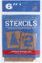PRO ART Oiled Stencil Board Lettering, 6-inch Set, Natural...