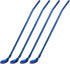 uxcell Stainless Steel Spoon Straws, 4Pcs 8.6" Reusable Metal Long Handle Drinking Straws Spoon for Milkshake Drinks Cocktail, Blue...