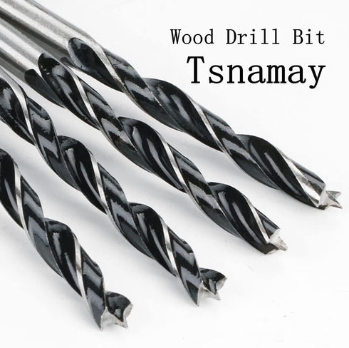 4mm Wood Drill Bit 3 Point Woodworking Drill 5pcs...