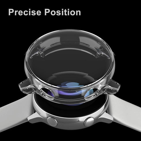 3 Pack Case Compatible with Samsung Galaxy Watch Active Screen Protector 40mm, NAHAI TPU Slim Plated Scractch-Resist All Around Bumper Shell, Blac...