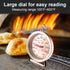 2.5“ Large Dial Oven Thermometer,Grilling and Cooking Thermometer- with Dual Scale and 360 Degree Rotary Hook, Easy to Read Large Reading Number S...