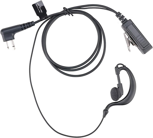 CP200 Earpiece Headset Compatible with Motorola Walkie Talkies CLS1110, CLS1413, CLS1450, GP88, RDM2070D, VL50, G Shape, PU Material, Black...