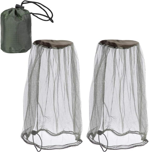 2 Mosquito Head Net with Carry Bag...