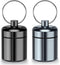 2 Pack Mini Pill Case Small Pill Holder Keychain for Purse - Portable Travel Pill Container Keychain, Waterproof Metal Daily Pill Box Organizer fo...