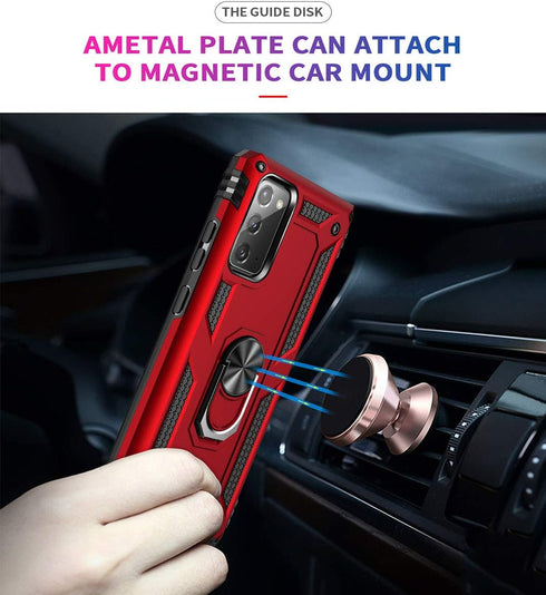 Note 20 Case,Samsung Note 20 Case, Military Grade Protective Galaxy Note 20 Cases Cover with Ring Car Mount Kickstand for Samsung Galaxy Note 20/N...