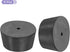 MECCANIXITY Rubber Tapered Plug 42mm to 50mm Solid Test Tubes Bungs Stopper with Hole Black for Lab 6 Pieces...