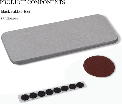 Water Absorbing Stone Tray for Sink, Diatomite Bathroom Tray Quick Dry Dish Soap Holder Kitchen Sink Organizer for Modern Home Decor - Light Grey...
