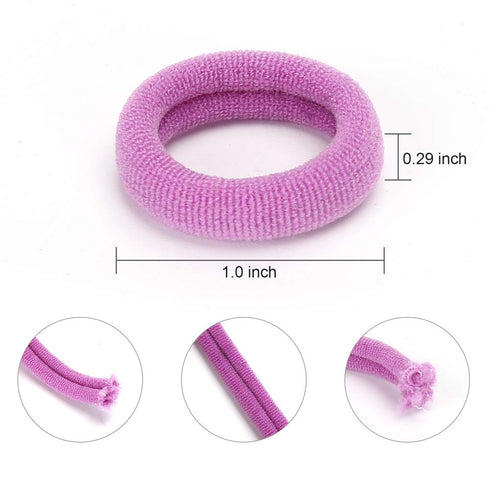 200PCS Soft Hair Elastics and Toddler Hair Ties - Mini Ponytail Holders in 10 Colors, 1 Inch Diameter, for Babies, Toddlers and Girls by NineTong...