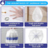 Bathroom 2 Gallon Small Trash Bags White Garbage Bags,78 Counts...