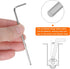 4pcs Ball End Hex Key Wrench 2mm L-Shape Long Arm Hexagon Metric Wrenches Chrome Vanadium Steel Repairing Tool for Home Repair...