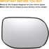 X AUTOHAUX Car Rearview Right Passenger Side Mirror Glass Replacement W/Backing Plate Non-heated White Glass for Honda Civic 2006-2011...