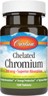 Carlson Chelated Chromium 200 mcg Superior Absorption - Healthy Metabolism Energy Production & Optimal Wellness - 100 Tablets...