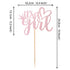 1 PCS It's a Girl Cake Topper Pink Glitter Sweet Baby Girl Cake Picks Baby Shower Cake Decorations for Gender Reveal Girls 1st Birthday Party Supp...