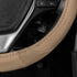 Motor Trend Beige Classic Stitch Perforated Simulated Leather Steering Wheel Cover, All Beige...