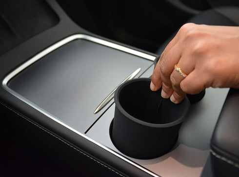 Tesla Center Console Cup Holder Insert - Fit for Model Y & 3 (2021-2024)...