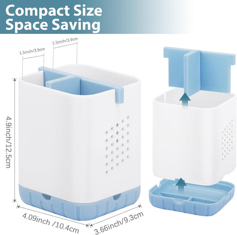Boperzi Toothbrush Holders for Bathrooms Countertop Organizer, Toothbrush and Razor Holder Drainage, Anti-Slip Kids Toothbrush and Toothpaste Hold...
