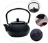 Hemoton cast iron teapot tea set retro metal coffee kettle simulation kitchen kettle cast iron tea kettle for stove top furniture iron boiling tea...