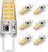 G8 LED Bulb 3W Equivalent to T4 JCD Bi-Pin G8 Base Halogen Bulb 20W-25W Dimmable G8 Light Bulb 120V Warm White 2700K-3000K for Puck Light, Under C...