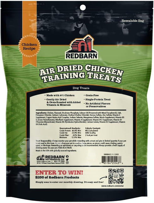 Redbarn All-Natural Air Dried Chicken Training Treats for Puppies & Dogs – Grain-Free Single Protein Rewards Made in USA for Small, Medium, & Larg...