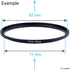 Step Up Lens Filter Adapter Rings - Set of 9 - Allows You to Fit Larger Size Lens Filters on a Lens with a Smaller Diameter - Sizes: 37-49, 49-52,...