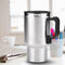 Car Kettle, 450Ml Electric Car Kettle, 12V Heated Travel Mug, Stainless Steel Travel Heating Car Mug For Heating Water, Coffee, Milk And Tea With ...