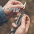 Gerber Gear Prybrid X Utility Knife with Pry Bar - No. 11 Exacto Knife Blade - Multi-Tool Pocket Razor Knife with Paracord - EDC Knife, Urban Blue...