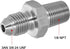 EVIL ENERGY 3AN Male Flare to 1/8" NPT Pipe Fitting Adapter Stainless Steel Straight...