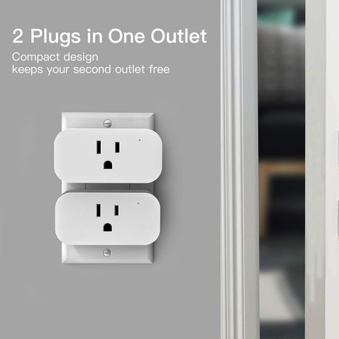 Smart Plug, TREATLIFE 2.4GHz 15 Amp Wifi Smart Outlet with Child Lock and Vacation Mode, Reliable WiFi Connection, Compatible with Alexa and Googl...
