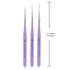 Beaute Galleria 3 Pieces Nail Art Long Striper Brush Set (12mm, 16mm, 22mm) for Thin Long Fine Line, Detailer, Striping, Color Block, One Stroke...