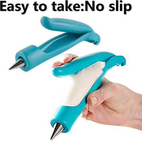 Cake Decorating Pen Tool Kit Pastry Bag DIY Cake Deco Tools Kit Pastry Icing Pen Piping Kit Bags(Blue)...