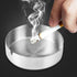 Pack of 4 Ashtray Round Stainless Steel Cigarette Ashtray Set for Hotel, Restaurant, Outdoors and Indoor...