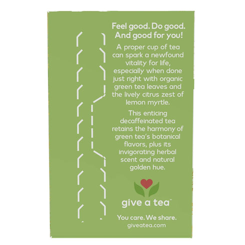 NOW Foods, Certified Organic Green Tranquility™ Tea, Decaf Green with Lemon Myrtle, Non-GMO, Premium Unbleached Tea Bags with No-Staples Design, 2...