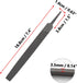 6 Inch Flat Medium Cut File, High-Carbon Steel Double Cut Teeth Single Hand File Without Handle Suitable for Wood, Metal, Sharpening...