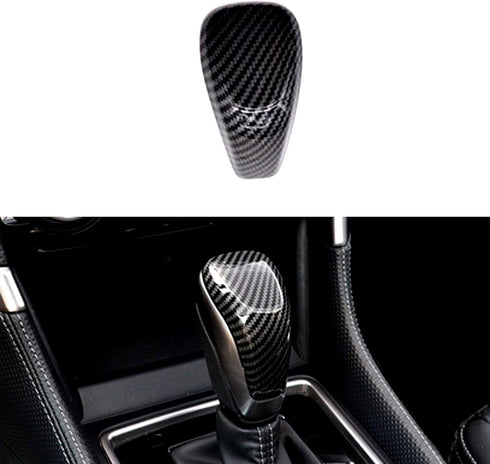 for Subaru ABS Carbon Fiber Gear Shift Knob Cover Trim for Subaru Forester 2019-2021, for Crosstrek 2018-2021, for Impreza 2017-2021, for Outback ...
