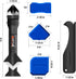 Silicone Caulking Tool, 3 in 1 Caulking Finishing Tool Kit(Stainless Steelhead), Grout Removal Tool, Caulk Remover for Bathroom, Kitchen, Floor, W...