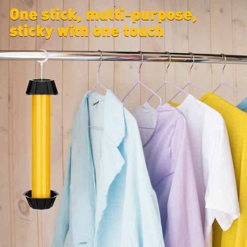 Fly Traps for Indoor Outdoor Hanging Fly Stick Sticky Mosquito Trap Fruit Fly Stick Trap Home Insect Fly Sticky Trap, 10 x 2.5 Inches (Yellow,4 Pc...