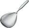 Large Stainless Steel Strainer with Comfort Handle and Hanging Holes,Food Grade Filter Spoon Solid Stainless Steel Strainer Skimmer Ladle for Kitc...
