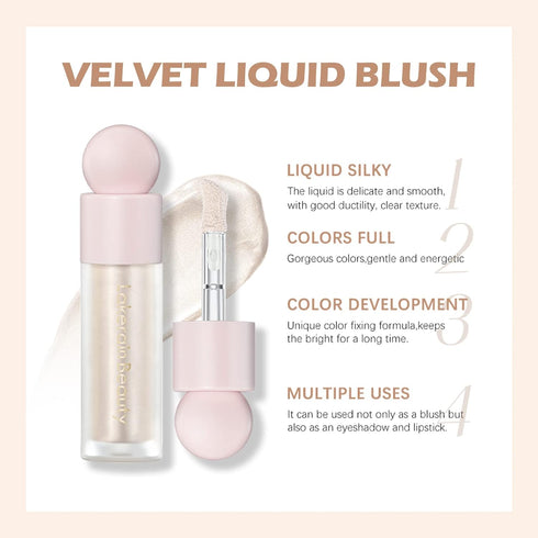 Erinde Liquid Highlighter Makeup, Face Highlighter Bronzer Makeup Stick, Natural Glossy Finish, Lightweight Blendable Silky Smooth Cream Face Illu...