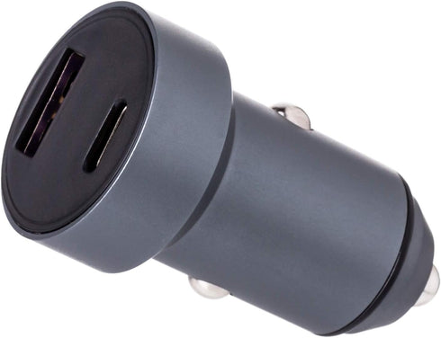 36W Dual USB Type C PD 3.0 (18W) + USB A QC4.0 (18W) Mini Fast Car Charger Adapter with Built-in LED Voltmeter...