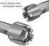 Tub Drain Remover Wrench, Heavy Duty Drain Wrench Aluminum Alloy Wrench for Install and Remove Most Bath and Shower Drains...