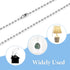 100Pcs Ball Chain Connector Stainless Steel Silver Beaded Chain Fits for1.6/2/2.4/3.2/4mm Beaded Ball Chain Clips...