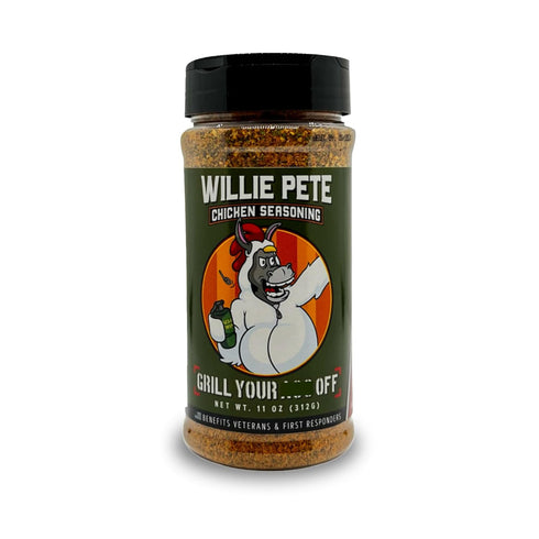 Willie Pete Chicken Seasoning by Grill Your As Off - BBQ & Grill Seasoning for Beef, Steak, Burgers, Pork & Chicken - Dry Rub - MSG & Gluten Free ...