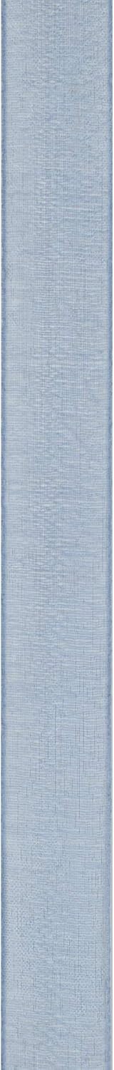 Berwick Offray 5/8" Nylon Sheer Ribbon, Dusty Blue, 100 Yards Black...