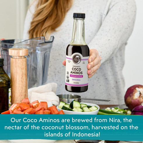 Big Tree Farms Organic Coco Aminos - Liquid Coconut Aminos, Soy-Free Sauce, Low Sodium, Soy Alternative, Gluten Free, Kosher, Warmly Umami, Marina...